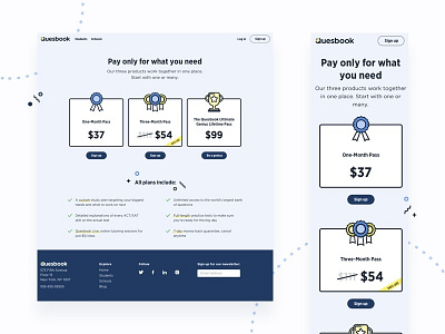 Pricing Page mobile design mobile friendly pricing responsive ecommerce product design ui design
