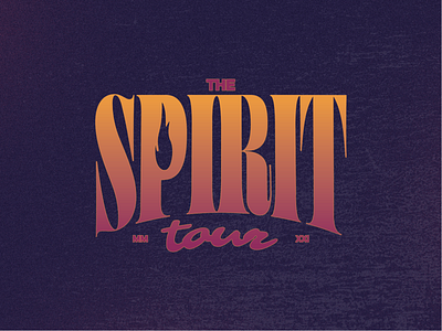 The Spirit Tour Branding branding church design illustration illustrator logo logo design logos tour typography vector