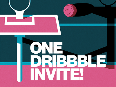 One Dribbble Invite! dribbble dribbble invite illustration illustrator invite invite giveaway invites invites giveaway vector vector art