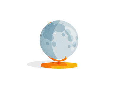Moon Globe design digital art graphic art icons illustration illustrator logo logos vector vector art
