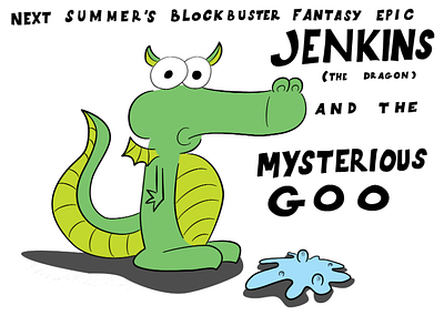 Jenkins animal cartoon characters illustration vector