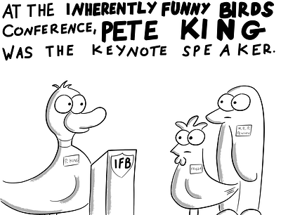 Pete King Duck animal cartoon characters illustration vector
