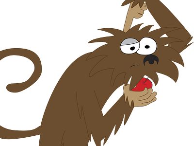 Some kind of monkey animal illustration vector