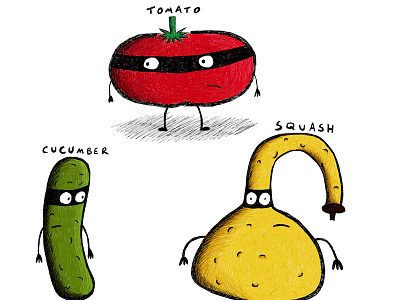 Fruigetables cartoon illustration