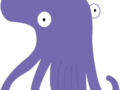 Octopus animal illustration vector