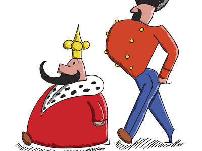The Little King comic strip illustration vector