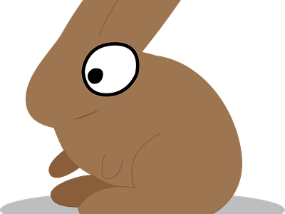 Bunny animal cartoon illustration vector