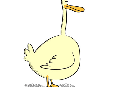 Larson Duck comic strip illustration vector