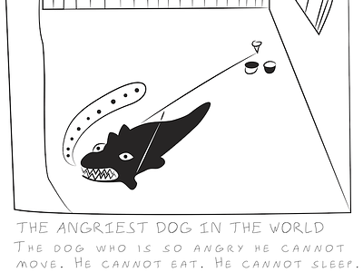 The Angriest Dog In The World comic strip illustration