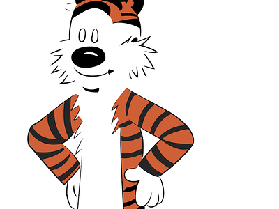 Hobbes comic strip illustration