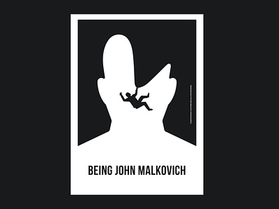 Being John Malkovich bcarvalhoposters being john malkovich being john malkovich poster brunoillustra digital art film filmposter john malkovich minimalism minimalist movieposter movies poster design posterdesign vector