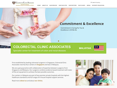 Colorectal Clinic Associates Malaysia Website Design creative design ui ux web design web development website