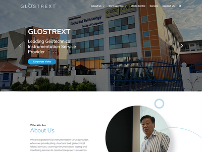 Glostrext Website Design creative design ui ux web design web development website