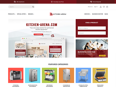 Kitchen Arena Malaysia Website Design creative design magento magento 2 ui ux web design web development website