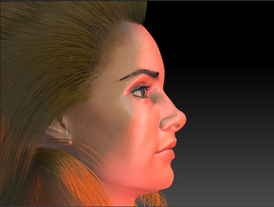 Shelly CGI 2 3d modeling actress amick cgi character face game head hollywood madchen maya movie real time series shelly star twin peaks ue5 unreal zbrush