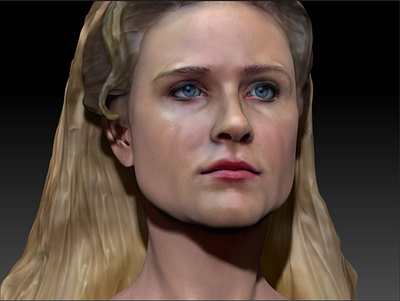 Dolores from WestWorld 3d print version 3d model 3d modeling 3d print 3d printing christina dolores abernathy face head hollywood maya movie plastic robot sci fi series tv western westworld zbrush