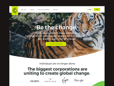UNDP – Lion's Share concept conservation platform website