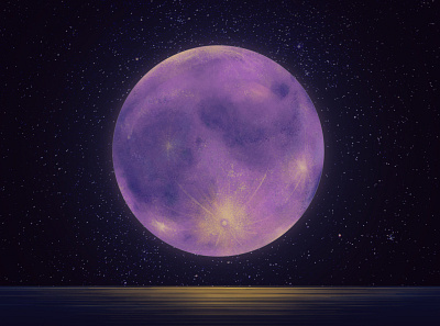 Happy Mid-Autumn Festival moon night paint