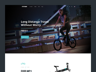 Futuraride UX/UI design ecommerce interface product startup ui ux web website