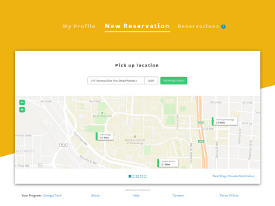 ZipVerse - a design concept for university car sharing program booking car sharing redesign rent rental car zipcar