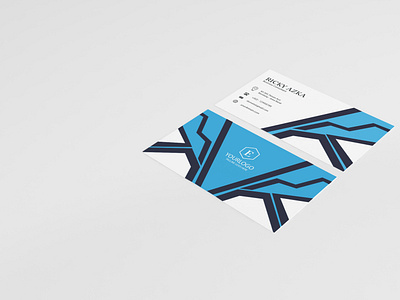 elegant blue card design