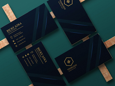 Elegan Card Design - Mockup business card business card design card card design design elegant dark card graphic design