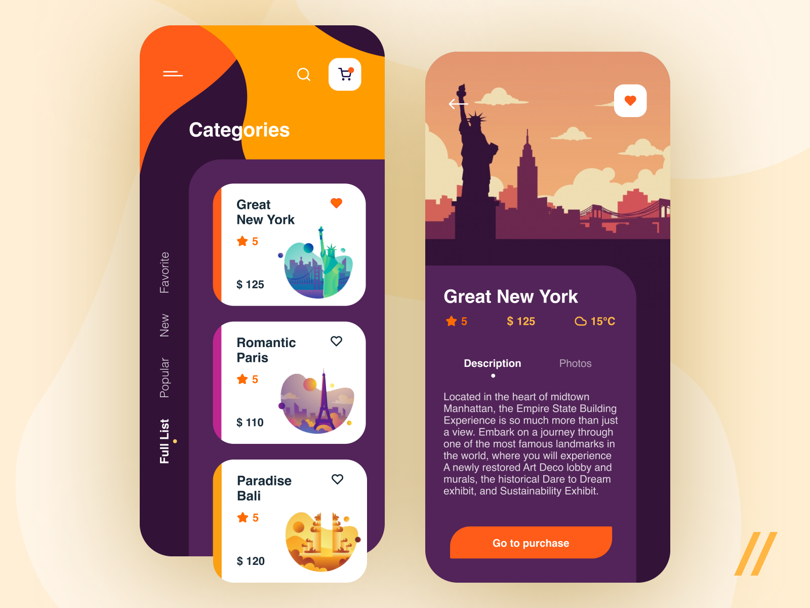 Travel App Design Concept by Purrweb UX on Dribbble