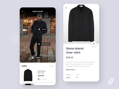 Clothes Recognition App app blog blogger clothes design fan figma free freebie instagram minimal mobile product purrweb recognition scanner ui ux