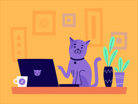 Surprise Cat by Animade on Dribbble