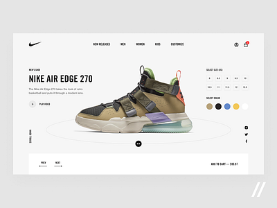 Nike Promo Page Design Concept air concept design figma kids man nike nike air product promo purrweb shoes size ui ux woman