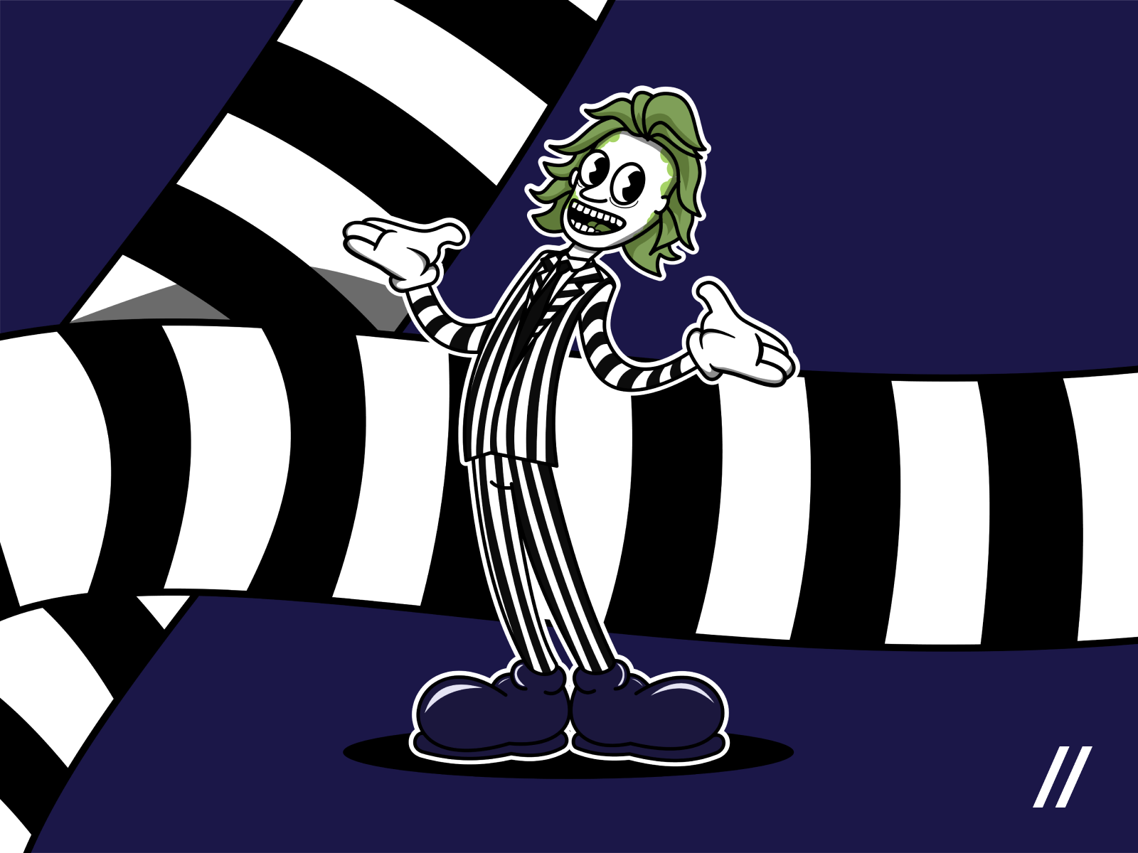 Beetlejuice Illustration by Purrweb UX on Dribbble