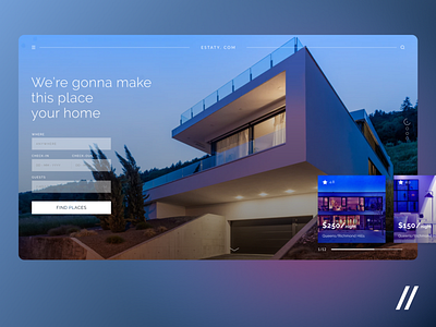 House Renting App accomodation checkin checkout cost design figma houses night product purrweb real estate renting ui ux web website