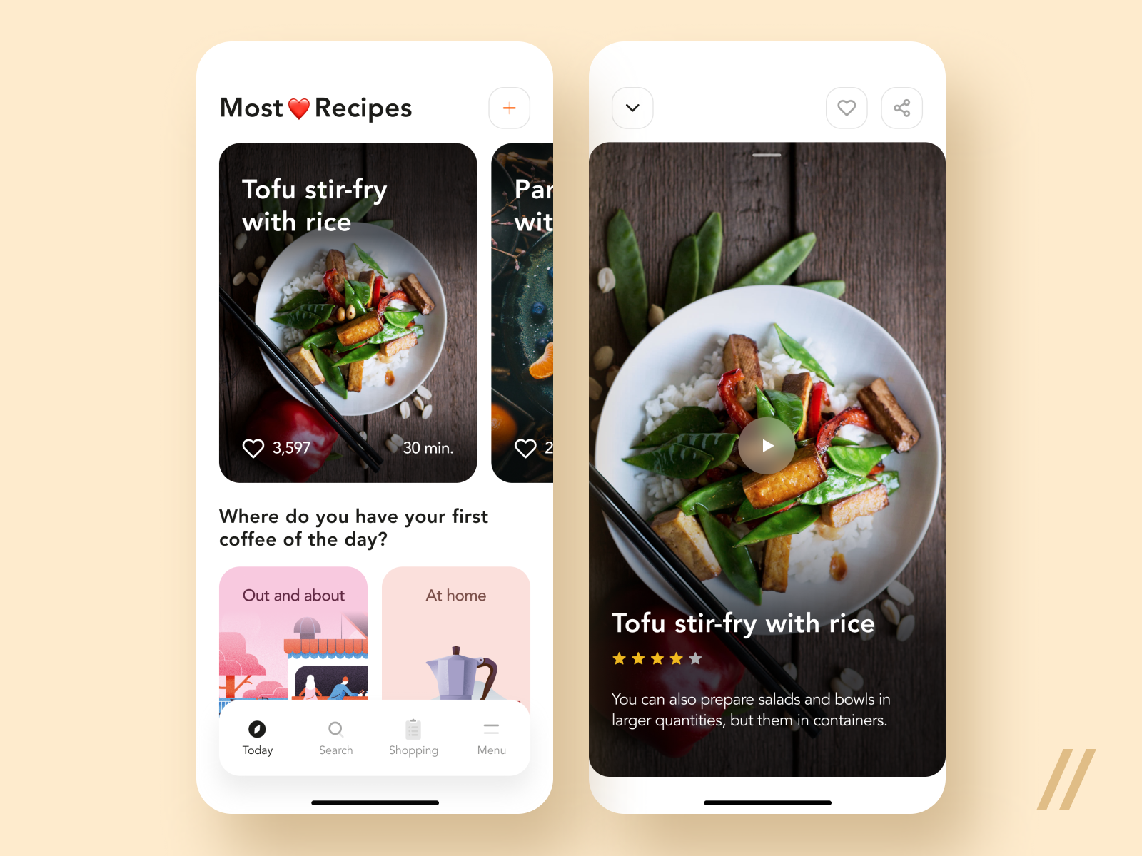 Recipe App by Purrweb UX on Dribbble