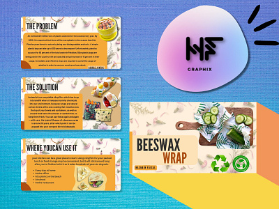 Bees Wax Wrap presentation bees wax wrap branding graphic design powerpoin presentation presentation design