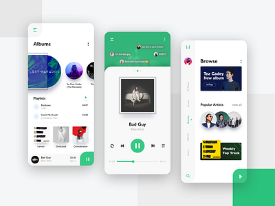 Albums & Music player