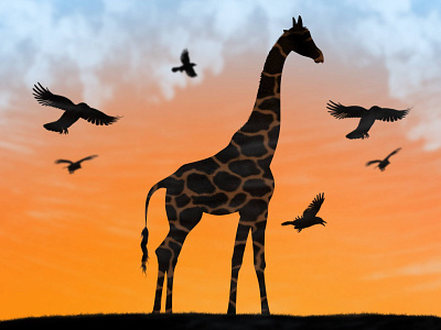 The Giraffe... art artist artwork branding design digital art illustration procreate