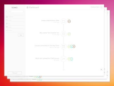 TOMO -> Eve application design tech ui uiux ux web app