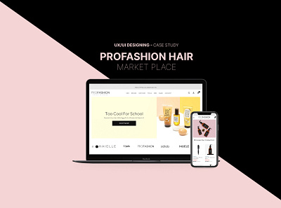 UI/UX Design for Profashion Hair branding graphic design motion graphics ui
