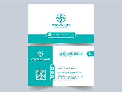 Clean premium business card template identity cards