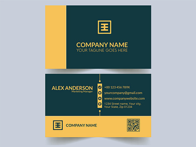 Creative corporate business card template creative business card