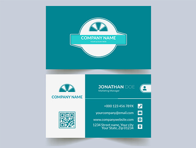 Editable premium business card office card