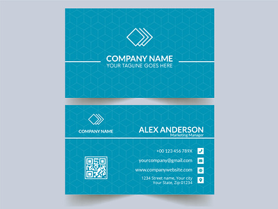Unique business card vector identity cards