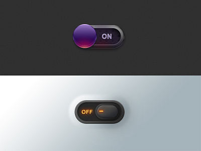 Switch Button off，light on，turn switch，ui，button，turn