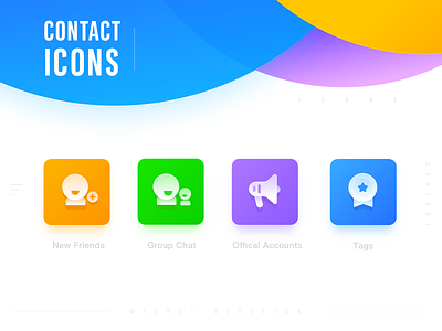 Contact Icon account contact friends icon redesign tag ui wechat