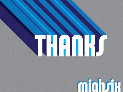 Thanks miahsix thanks typography