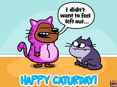 Caturday Is For Everyone art artist cartoon cat cats caturday creative doodle goopymart illustration
