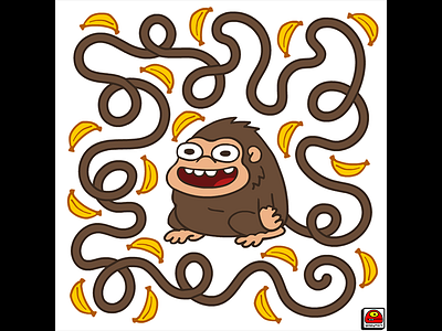 Wild Monkey Tail art artist cartoon creative doodle goopymart illustration
