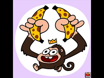 2 Banana King art artist cartoon creative doodle goopymart illustration