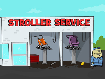 Stroller Service fun goop goopy goopymart service strange stroller weird