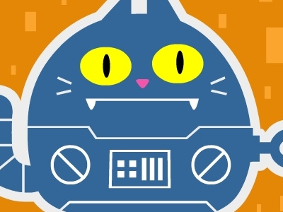 Kitteh 236 fun goop goopy goopymart kitteh robot strange weird